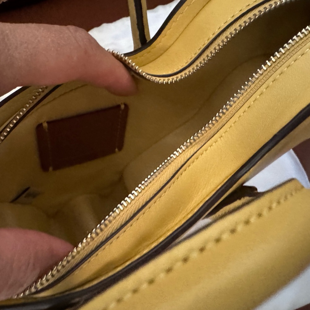 Coach Rexy Bag 🦖 CT924 in Vanilla/Light Yellow RARE COLOR NWOT - Picture 7 of 8